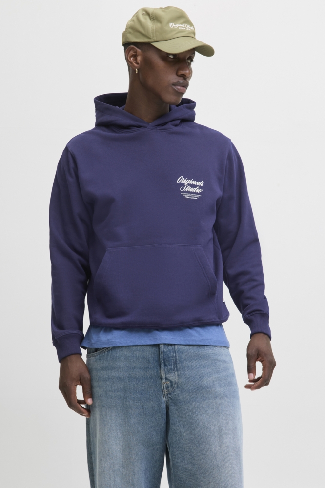 JORNORREBRO TYPO BACK SWEAT HOOD SN 12283054 Ocean Cavern